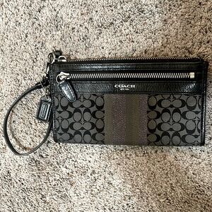Black Coach wristlet